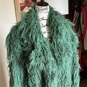 Never worn Fashion to Figure, Green “Oscar the Grouch” Christmas Tree coat.